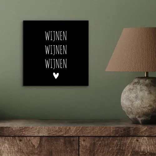 Spreuken - Quotes - Wijnen wijnen wijnen aluminium wit klein -sfeer2