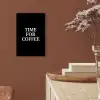 Quotes - Letters - Koffie - Zwart aluminium wit klein -sfeer4