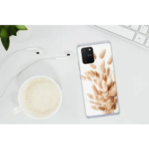 Pampasgras - Pluim - Wit - Beige Telefoonhoesje Samsung Galaxy S10 Lite klein -oordopS10Lite