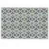 Tegel - Patroon - Blauw - Beige Deurmat klein 898 -zkaufland3d