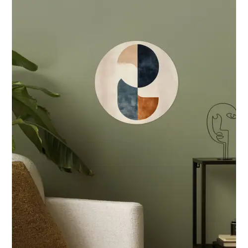 Cirkels - Abstract - Kleurrijk Wandcirkel behangsticker klein -sfeer2