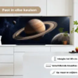 Planeten - Saturnus - Ruimte keuken achterwand 2 middel -sfeer4_NL