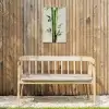 Bamboestengels - Sierlijk - Groen Tuinposter op houten frame 2 cm dik klein -sfeer4