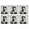 Golden retriever - Hond - Zonnebril - Gkas onderzetter kurk middel -3d