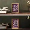 Oh hi - Paars - 3D Light Box met kabel (Tafellamp) klein -sfeer3