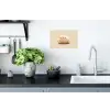 Schaap - Beige - Bloemen Muursticker klein -keuken