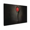 Zwart - Lepel - Caviar Tuinposter op houten frame 2 cm dik klein -3d