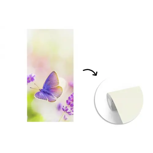 Lavendel - Vlinder - Bloemen fotobehang vinyl groot -3d