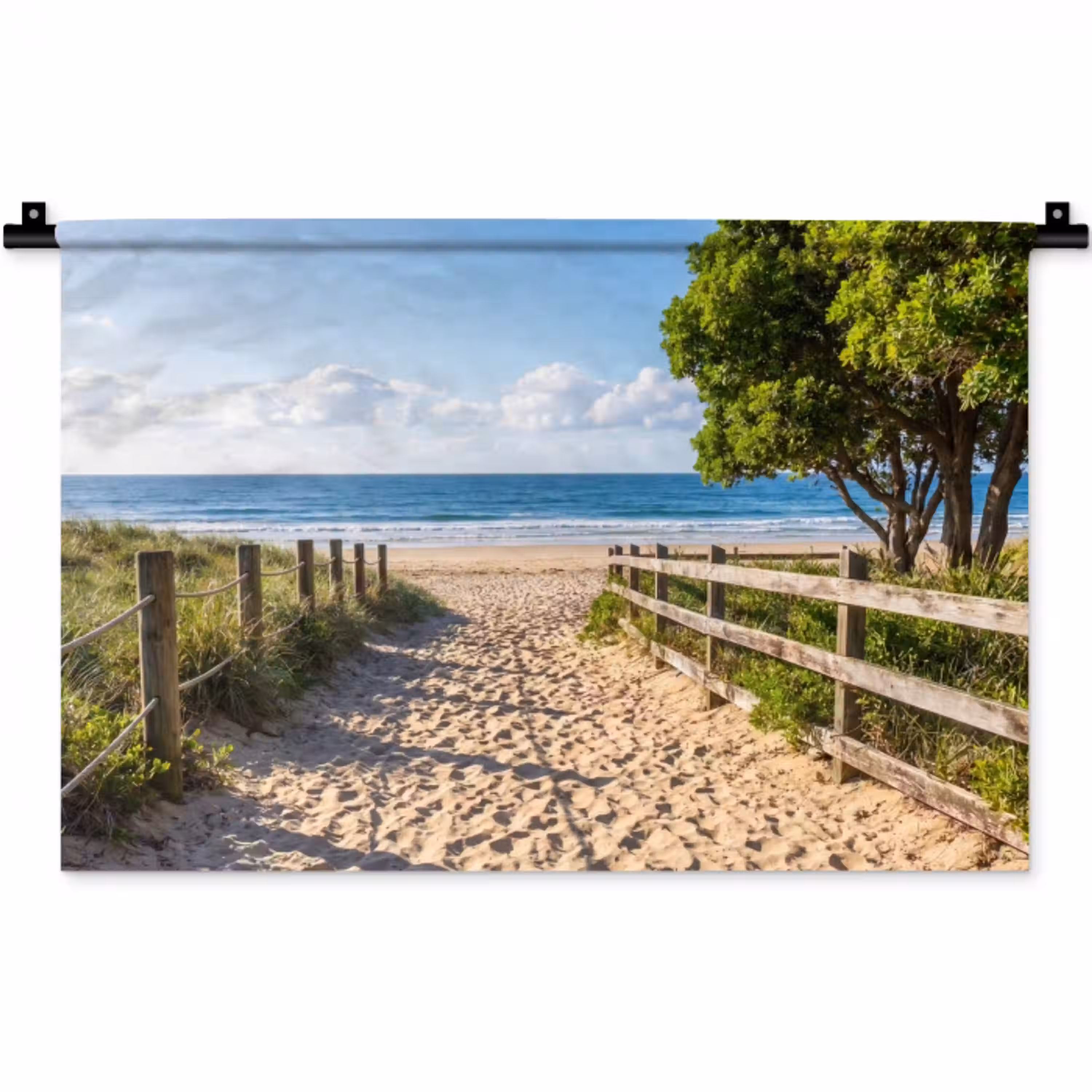 Strand - Zandpad - Oceaan - Natuur Wandkleed katoen klein -zz3d