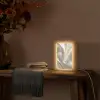 Stof - Plooien - Goud Light Box met kabel (Tafellamp) klein -sfeer4