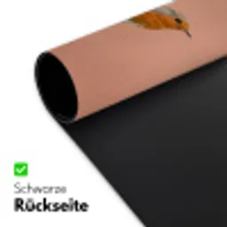 Roodborst - Natuur - Roze Muismat XXL klein -ysfeer2_duits