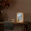 Huizen - Zee - Bomen - Bloemen Light Box met kabel (Tafellamp) klein -sfeer4