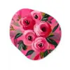 Bloemen - Verf - Roze Wandcirkel Organisch Forex 3mm klein -3d