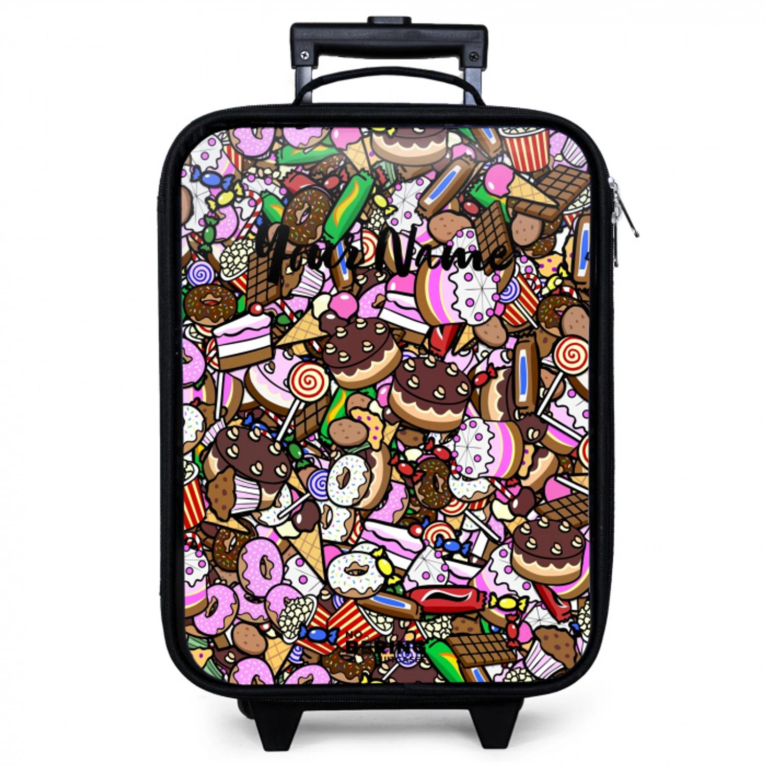 Overvol patroon met lekkernijen Kinderkoffer - Zwart klein -zzz_website3d