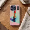 Lippenstift - Rood - Penseelstreken Telefoonhoesje iPhone 17 Pro klein -sfeer1