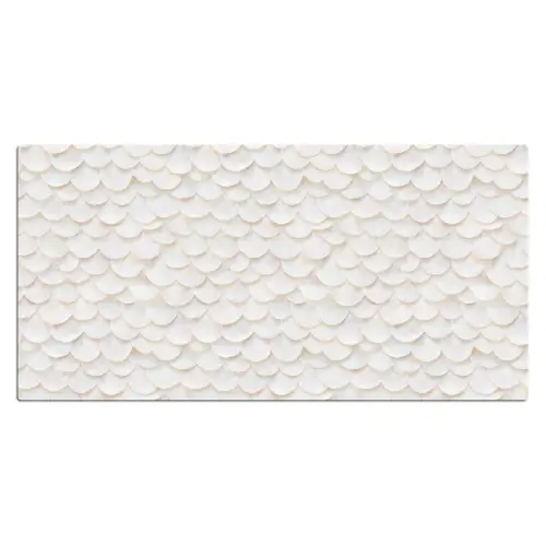 Schubben - Wit - Elegant Muismat XXL klein 681 -3d_leeg