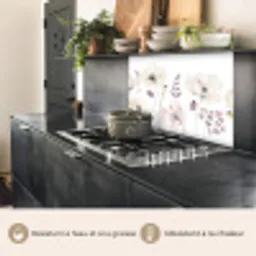 Bloemen - Pastel -  Planten - Wit keuken achterwand 2 middel -usp_FR