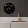 Discoballen - Minimalistisch - Zwart KitchenYeah - Keuken - Wandcirkel Forex klein -sfeer1