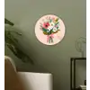 Boeket - Strikje - Kaartje - Quote Wandcirkel kunststof plaat 5mm dik klein -sfeer3