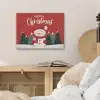 Kerstgroet - Sneeuw - Rood PET vilt klein -sfeer3