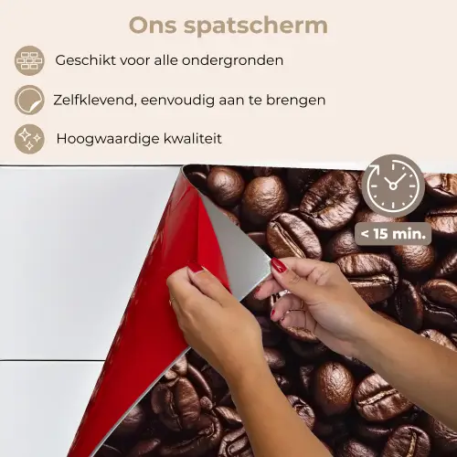 Bonen - Close-up - Donkerbruin keuken achterwand spatscherm klein -spatscherm_NL