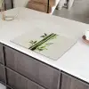 Bamboestengels - Sierlijk - Groen Inductie beschermer vinyl 3mm klein -sfeer8
