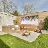 Blauwe regen - Bloemen - Paars Tuinposter op houten frame 2 cm dik xxl -sfeer2