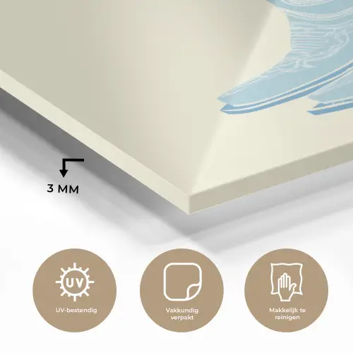 Illustratie - Cowboylaarzen - Patroon plexiglas 5mm klein -sfeer2