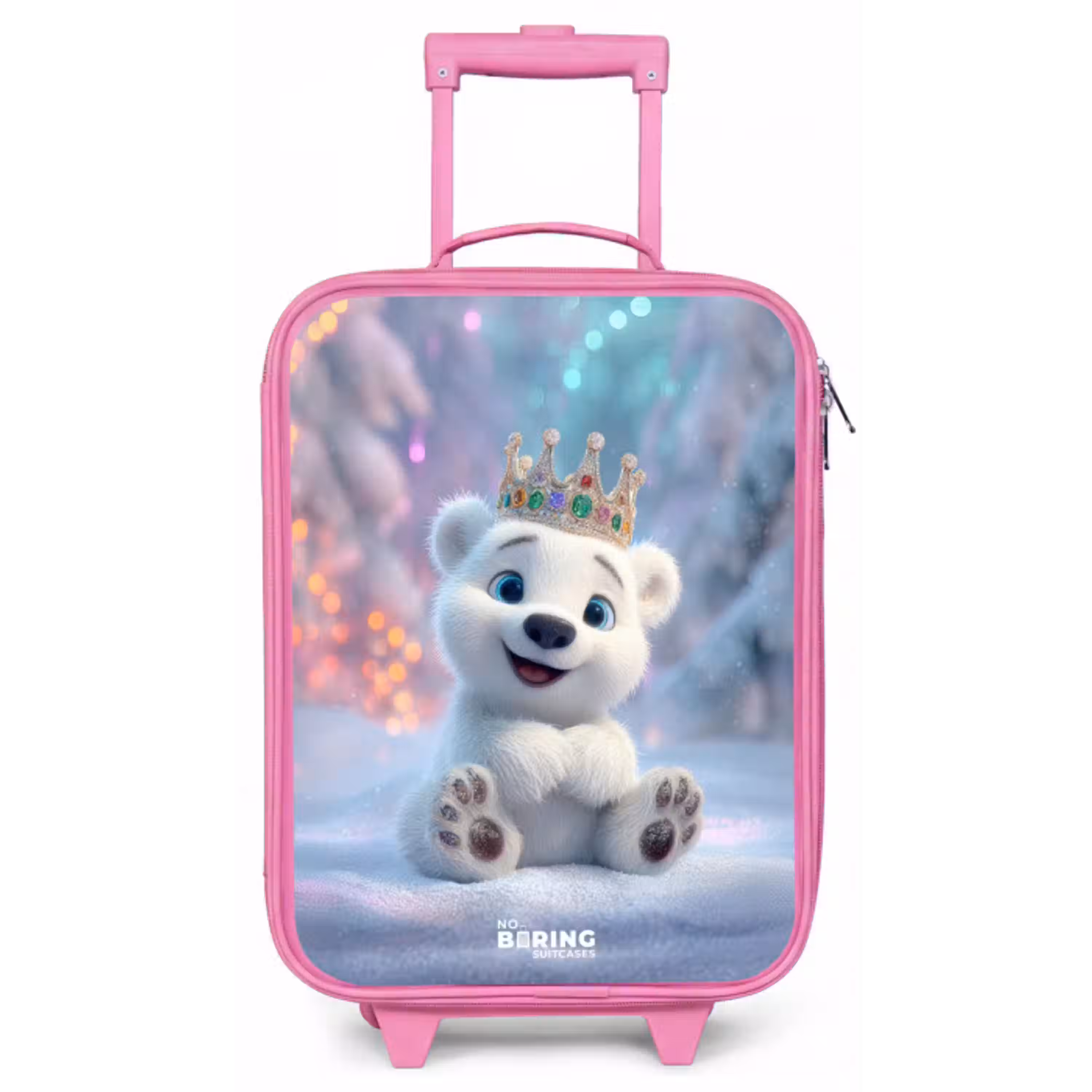 IJsbeer - Kroon - Winter Kinderkoffer - Roze klein -zz3dotto