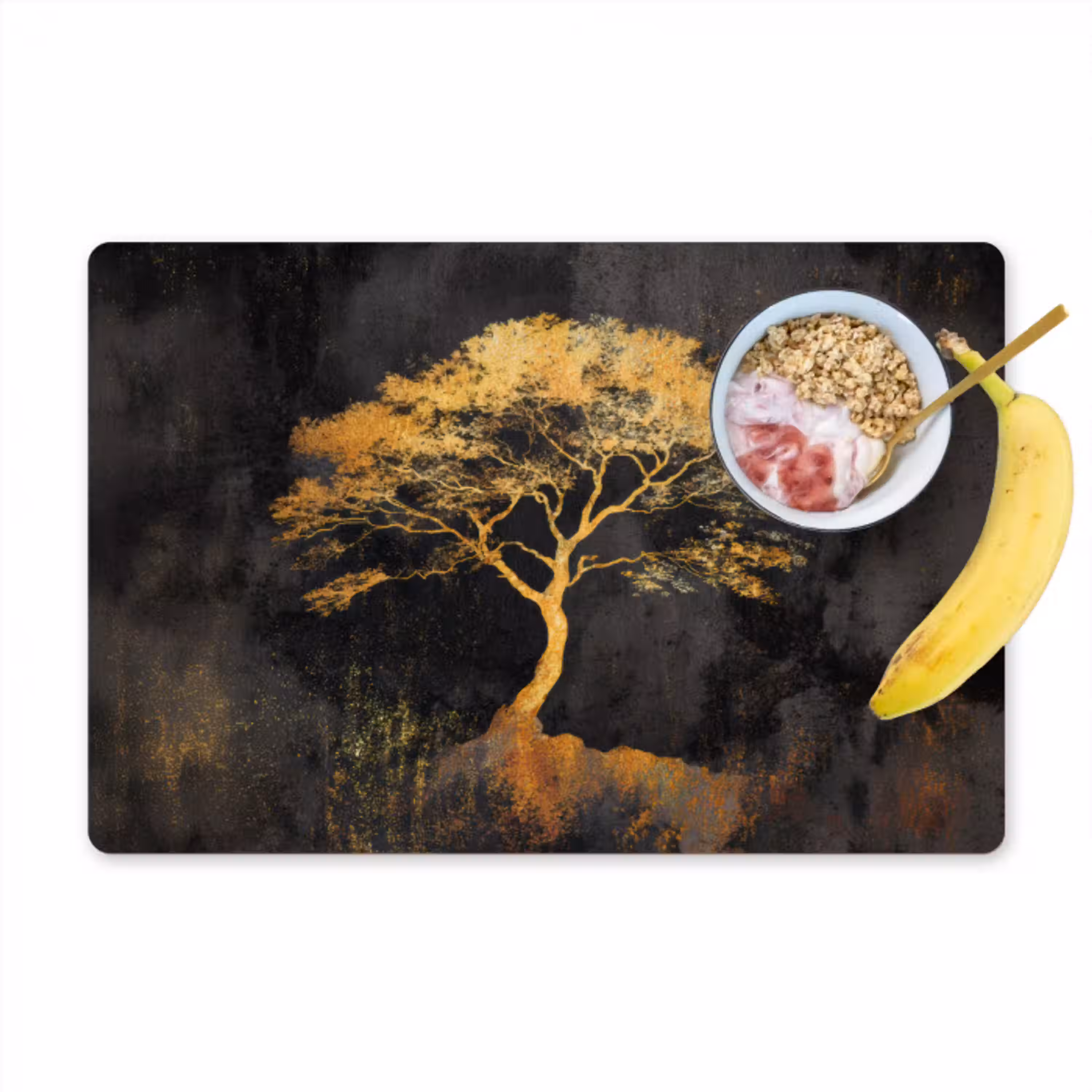 Boom - Schilderij - Goud - Abstract Placemat vinyl groot -zzzproduct_Kitchenyeah-website