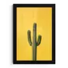 Cactus - Groen - Minimalistisch fotolijst zwart zonder passe partout klein -3d