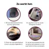 Chill - Roze - Blauw - Golvend Inductie beschermer vinyl 3mm klein -zzzzzzz-cc-werking