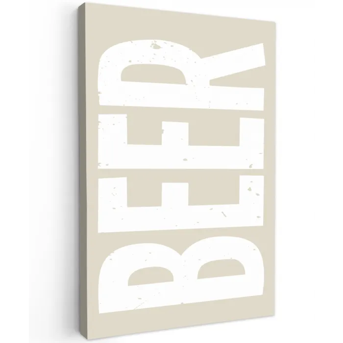 Beer - Japandi - Beige - Decoratie canvas 2cm klein -z3d
