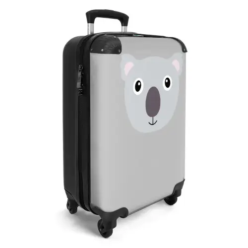 Dierenportret - Koala - grijs NBS - Handbagage koffer - Unisex middel -productfoto_3d