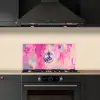 Discobal - Pink - Verf keuken achterwand spatscherm klein -sfeer1