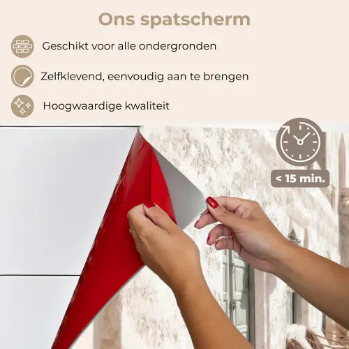 Terras - Stoelen - Strand - Beige keuken achterwand spatscherm klein -spatscherm_NL