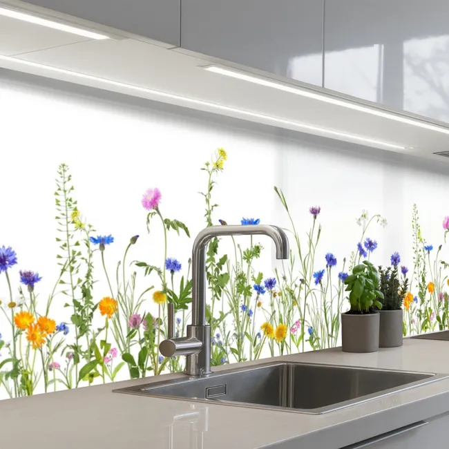 Küchenrückwand - Blumen - Feldblumen - Frühling