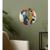 Geometrisch - Strakke vormen - Kleurrijk Wandcirkel behangsticker klein -sfeer2