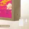 Varken - Bloemkroon - Kimono - Abstract Light Box met batterij (Wandlamp) middel -USP_websiteoplaadbaarNL