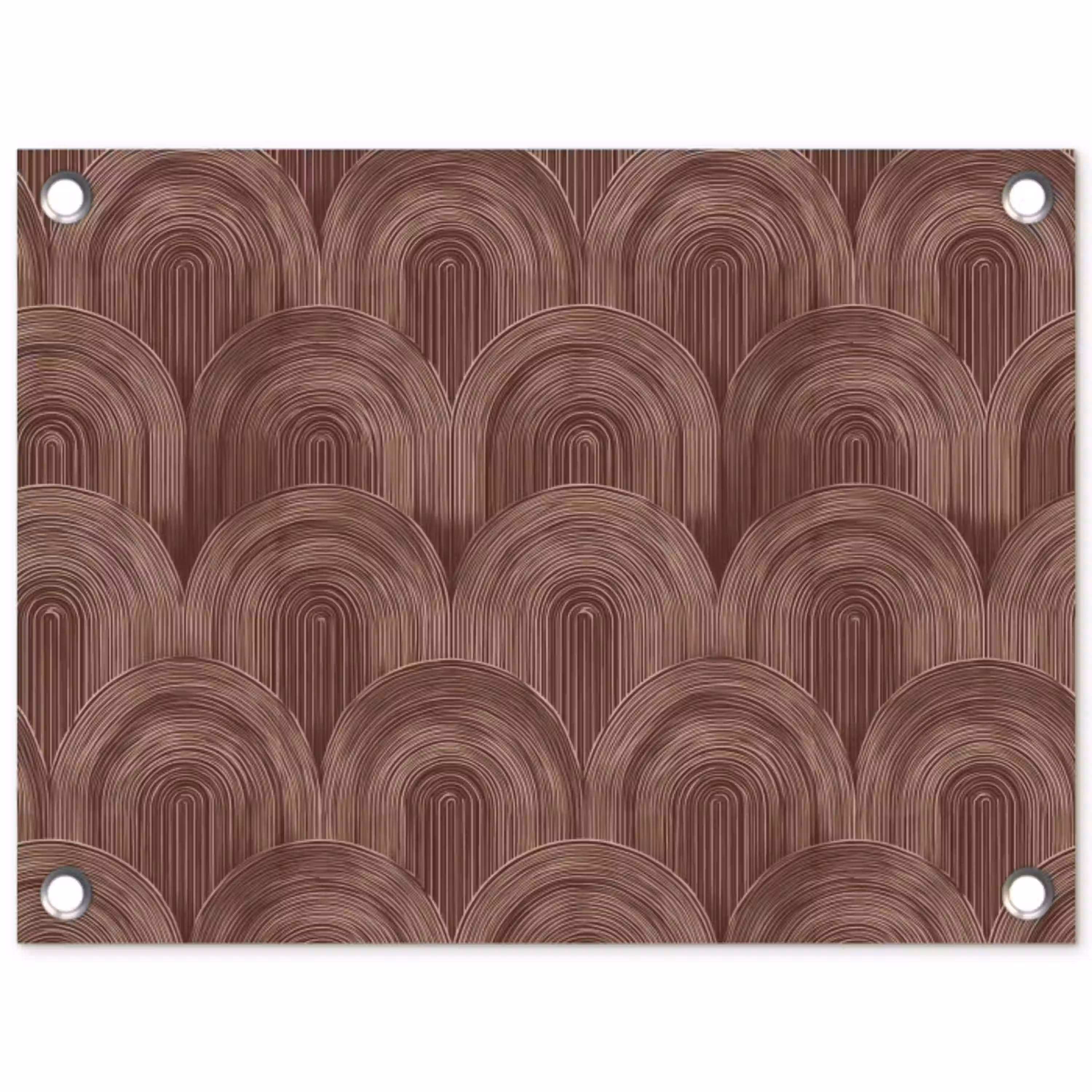 Ritmisch - Effect - Bruin tuinposter los doek klein 239 -3d