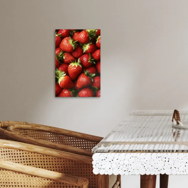 Aardbei - Fruit - Rood KitchenYeah - Keuken - Canvas klein -sfeer3