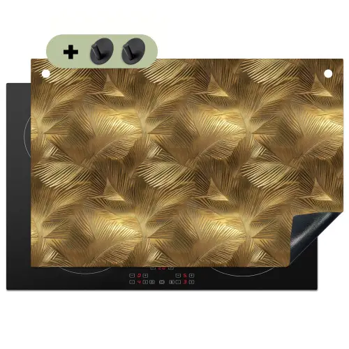 Palm - Waaier - Goud Inductie beschemer met haakjes klein 777 -3d