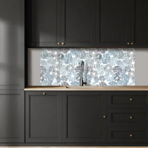 Bloemen - Abstract - Patroon keuken achterwand 2 middel 871 -sfeer1
