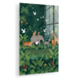 Tropisch - Jungle -  Groen plexiglas 5mm klein -zzzproduct_nieuw