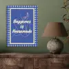 Lijntekening - Vrouw - Quote - Blauw PET vilt klein -sfeer2