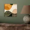 Vormen - Okergeel - Abstract aluminium wit klein -sfeer2