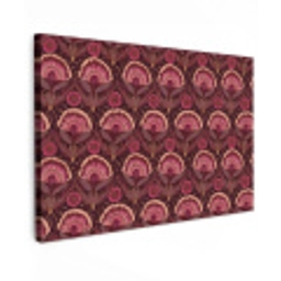 Antiek - Bloemen - Kleurrijk Tuinposter op houten frame 2 cm dik klein 845 -3d