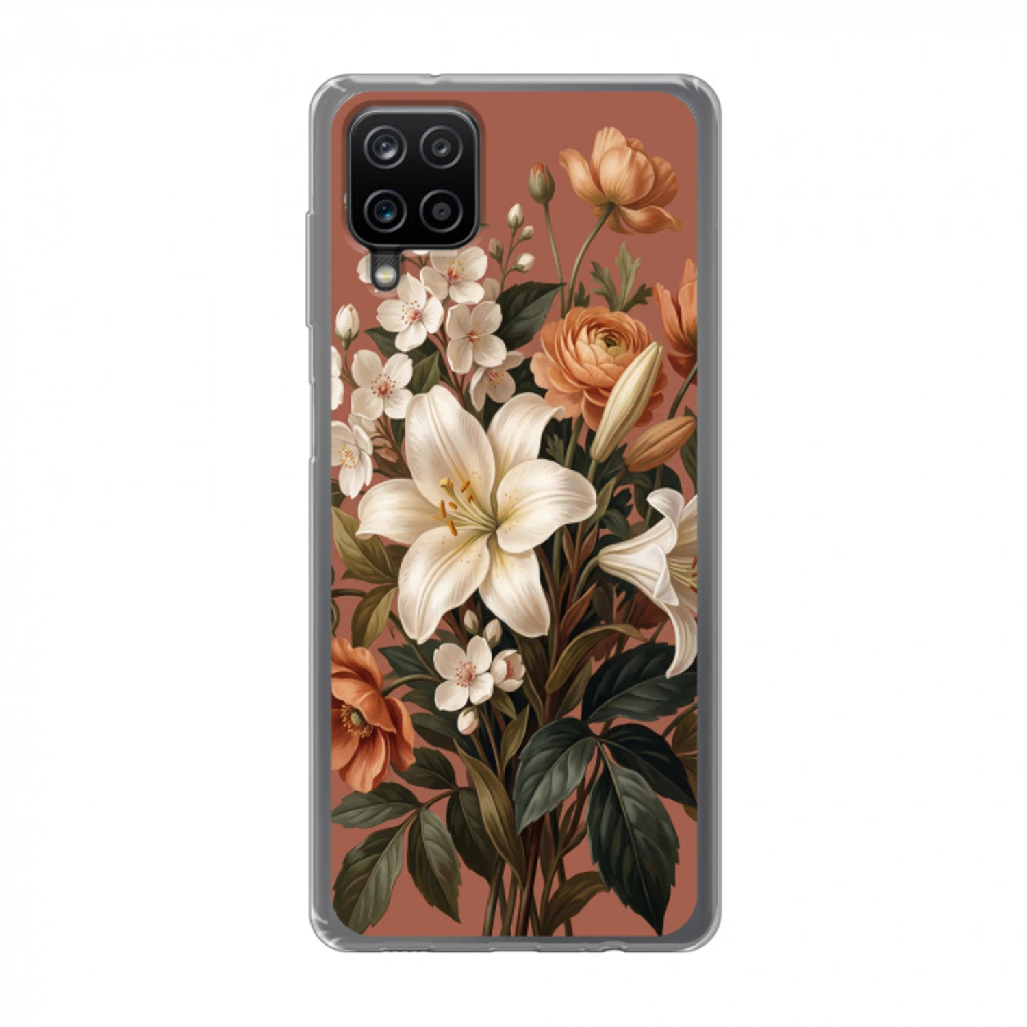 Boeket - Retro - Kleurrijk Telefoonhoesje Samsung Galaxy A12 klein -3d