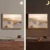 Duinen - Strand - Zee Light Box met batterij (Wandlamp) middel -sfeer3