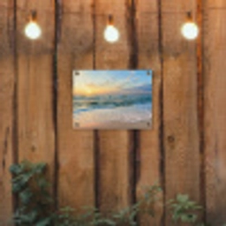Zonsondergang aan Zee tuinposter los doek klein -sfeer1